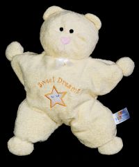 Kids Preferred SWEET DREAMS Bear Yellow Star Plush Lovey